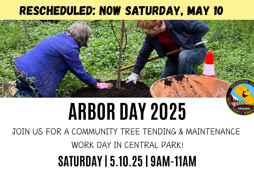 Arbor Day Maintenance & Mulching Work Day – Now Saturday, May 10