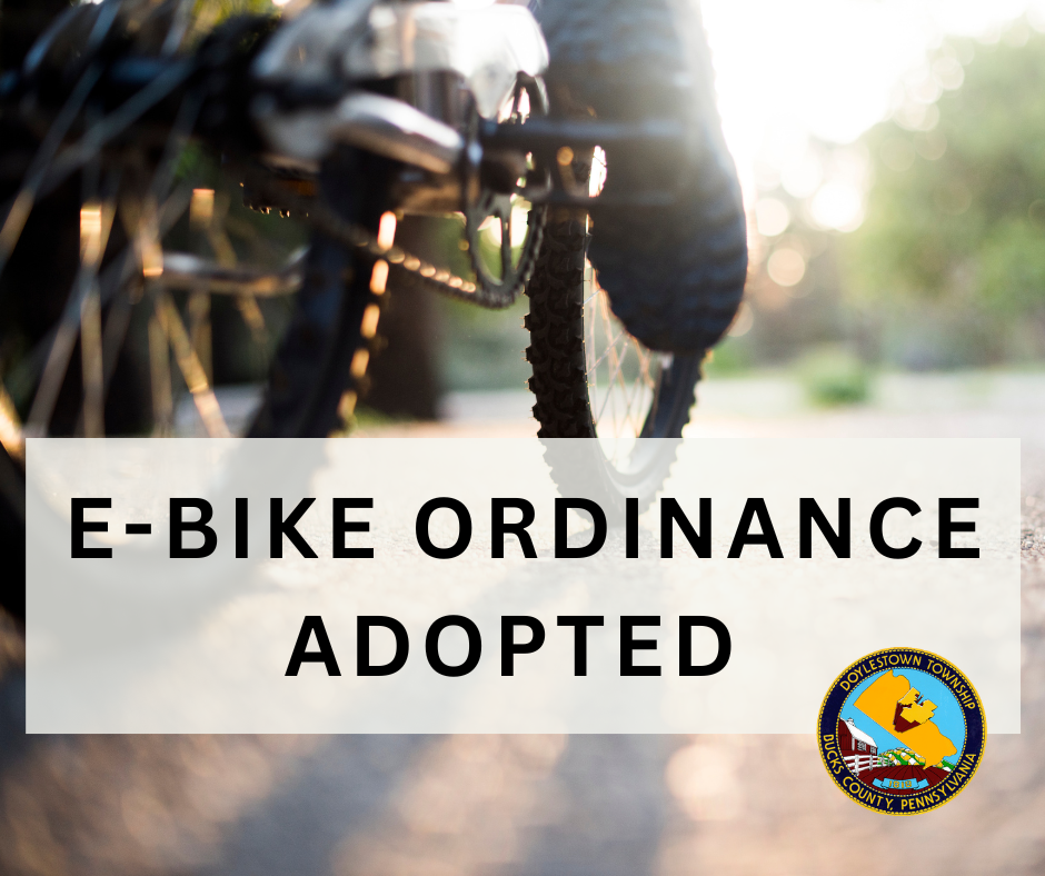 E-Bike Ordinance Adopted